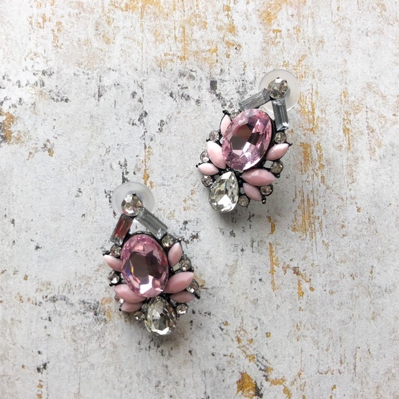Pink Stud Earrings - Picture 1 of 8